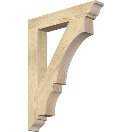 Ekena Millwork Balboa Traditional Rough Sawn Bracket, Douglas Fir, 4"W x 26"D x 34"H BKT04X26X34BOA01RDF